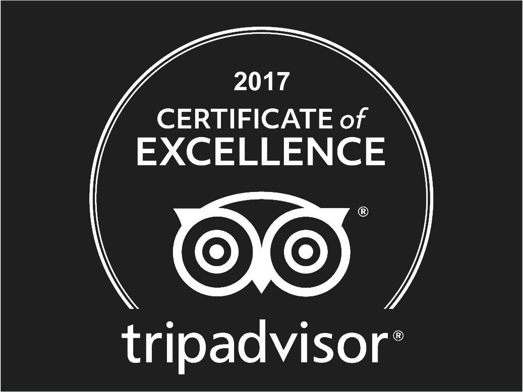 Awarded TripAdvisor Certificate of Excellence 2017