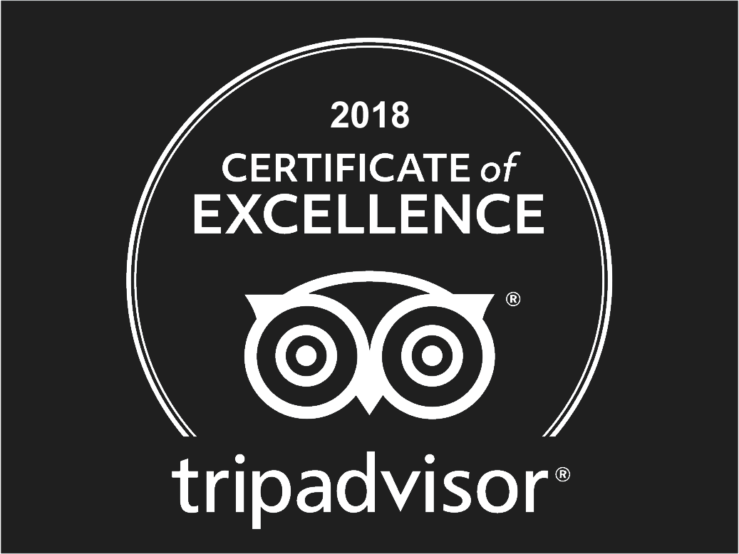 Awarded TripAdvisor Certificate of Excellence 2018